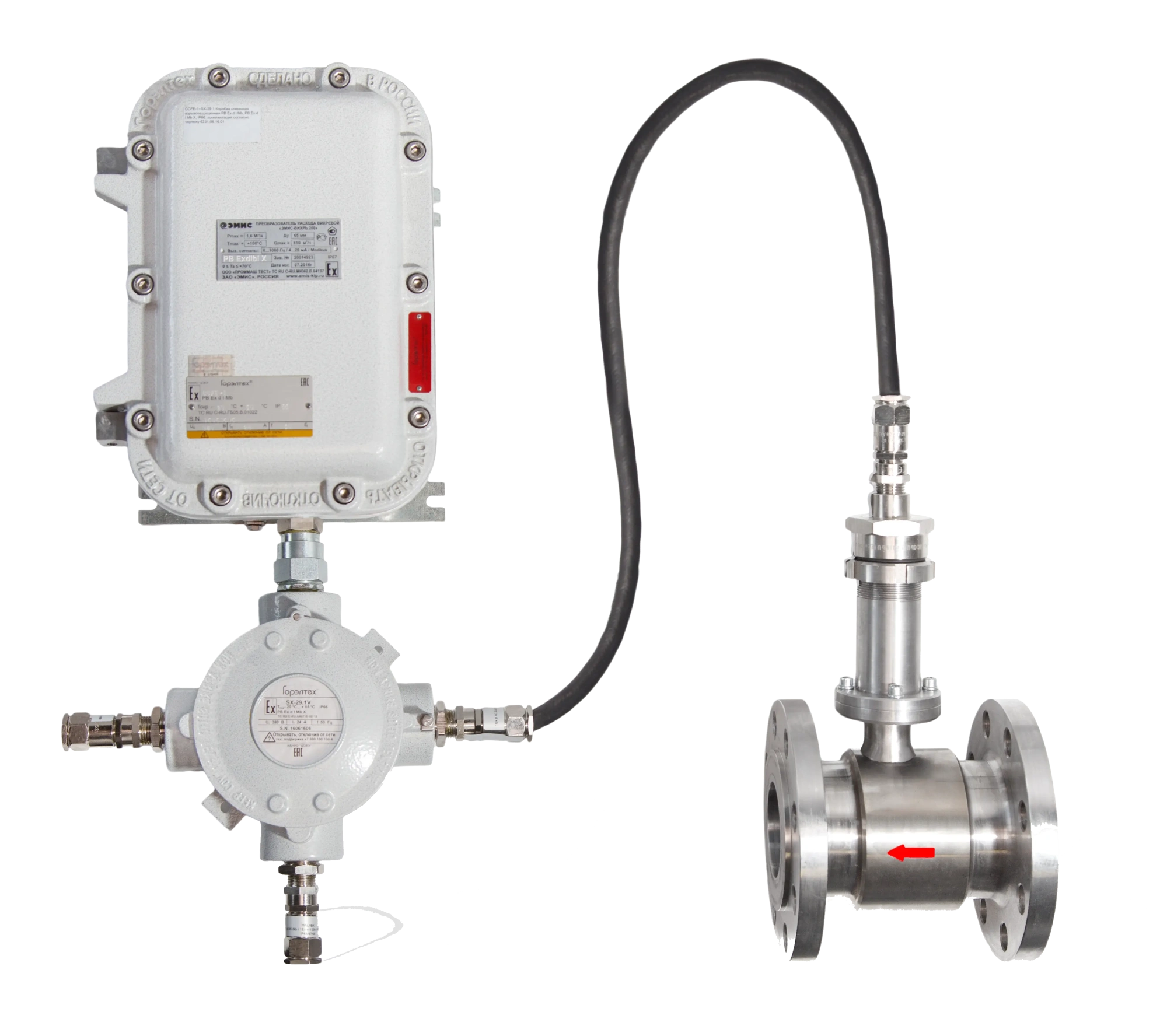 Вихревой расходомер в рудничном исполнении Вихревой расходомер в рудничном исполнении